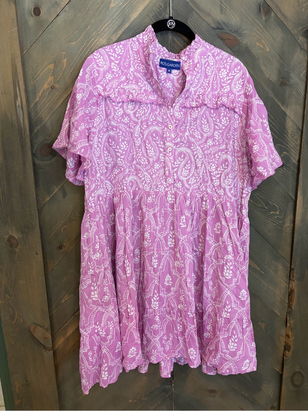 Ros Garden Pink Paisley Mini Dress